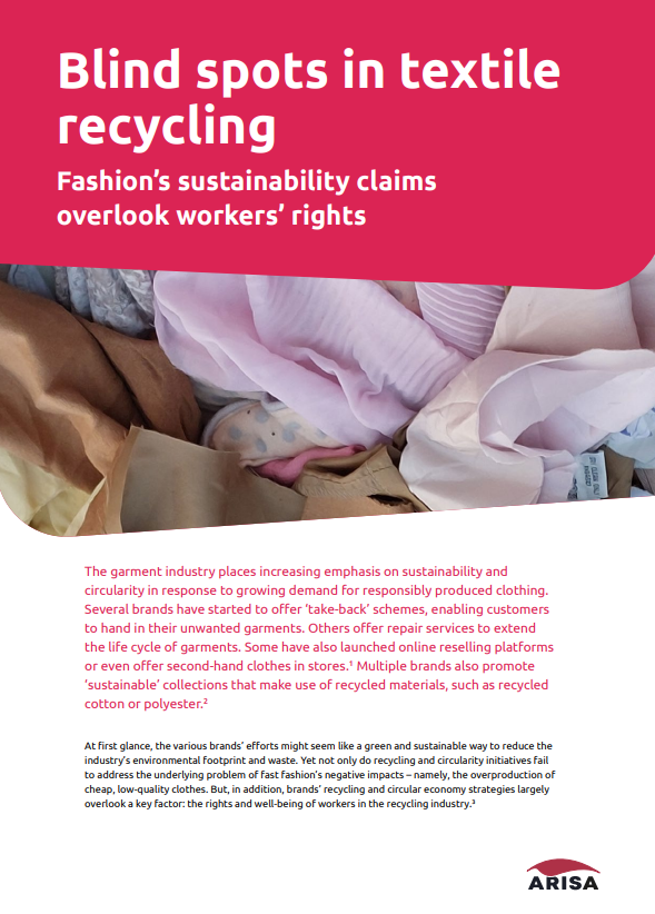 brand assessment textiel recycling