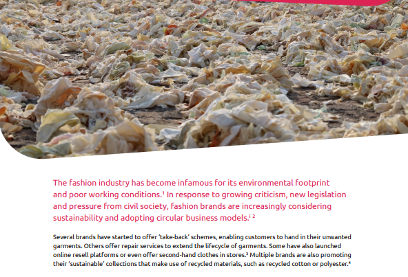 Textiel recycling Pakistan