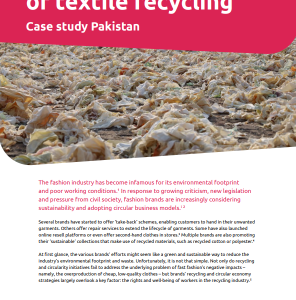 Textiel recycling Pakistan