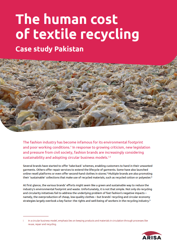 Textiel recycling Pakistan