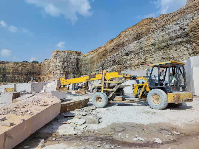 Sandstone quarry Rajasthan, India